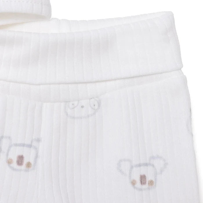 Tiffany Boys Premature Baby Set Animal with Poppers Envelope Neck Long Leg Long Sleeve - Ecru Ecru - ebebek
