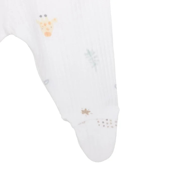 Tiffany Boys Premature Baby Set Animal with Poppers Envelope Neck Long Leg Long Sleeve - Ecru Ecru - ebebek