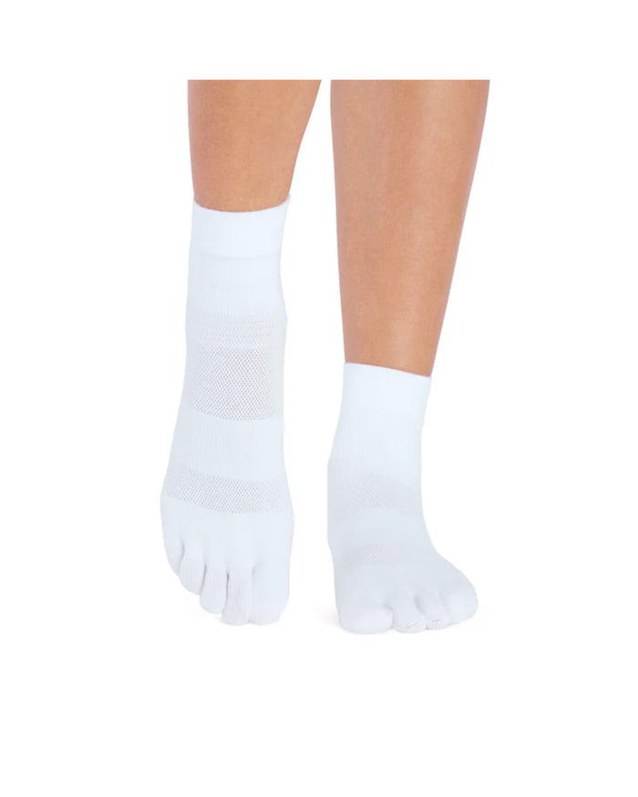 TOESOX Active Mini Crew - White