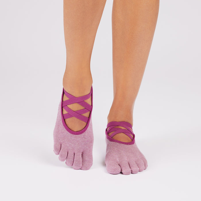 TOESOX Full Toe Elle - Wineberry Heather