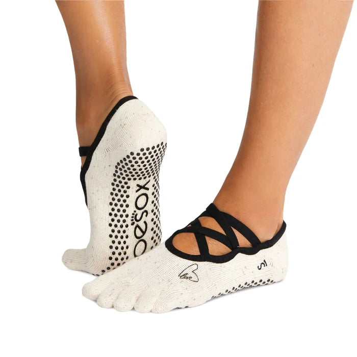 TOESOX Full Toe Elle Grip Socks - Coconuts For You