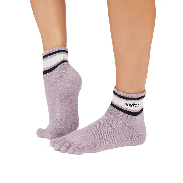 TOESOX Full Toe Melody - Lavender Mist Stripe