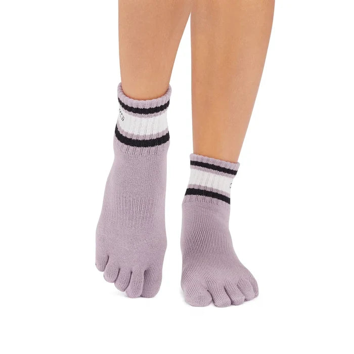 TOESOX Full Toe Melody - Lavender Mist Stripe