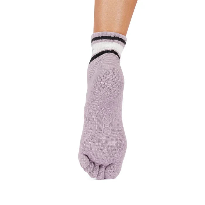 TOESOX Full Toe Melody - Lavender Mist Stripe