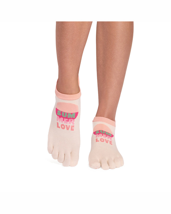 TOESOX Full Toe Ultra Fine Knit Low Rise - Summer Love