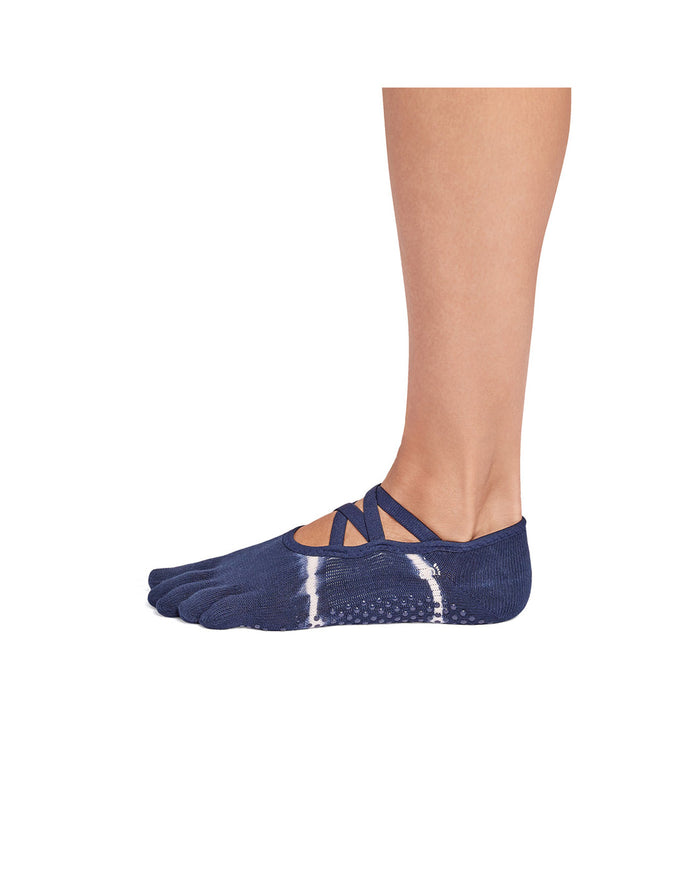 TOESOX Grip Full Toe Elle - Soul Blue Tie Dye Stripe