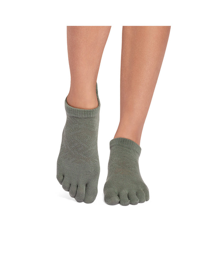 TOESOX Grip Full Toe Low Rise - Ivy Field