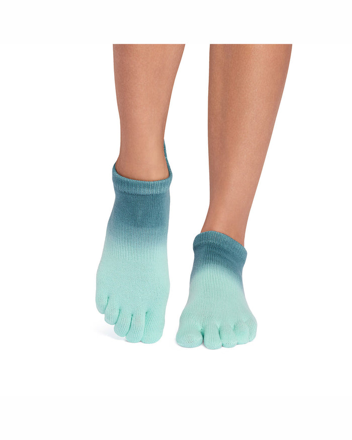 TOESOX Grip Full Toe Low Rise - Tidal