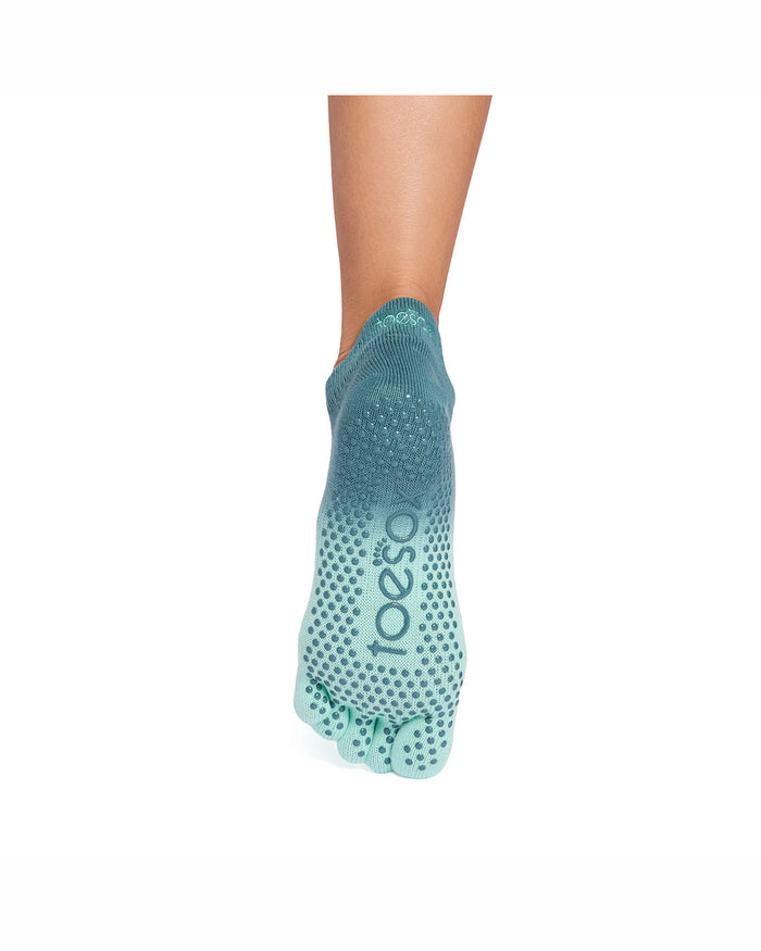 TOESOX Grip Full Toe Low Rise - Tidal