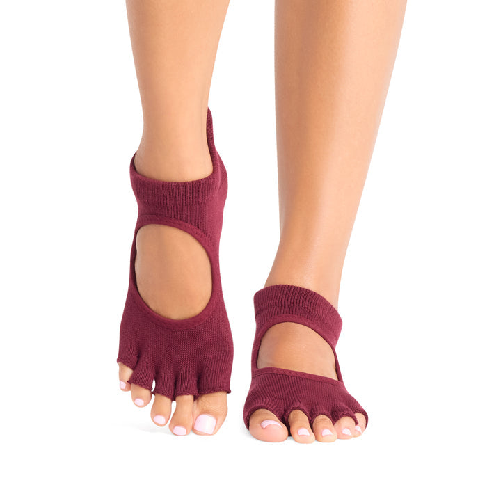 TOESOX Grip Half Toe Bellarina - Merlot