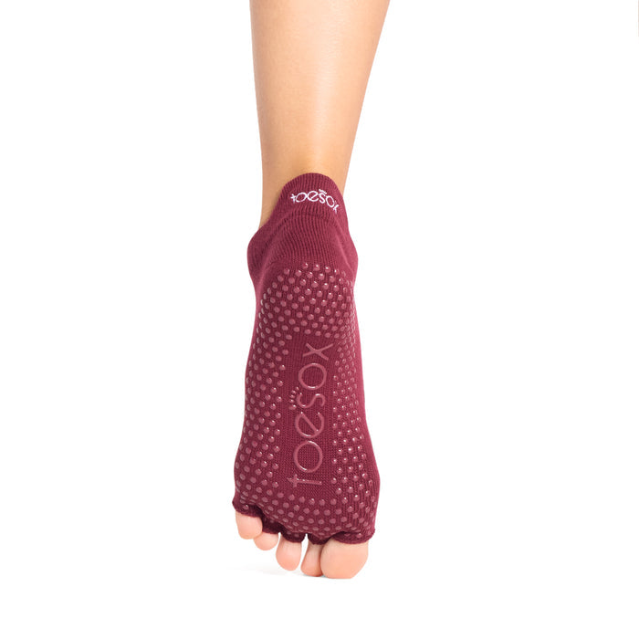 TOESOX Grip Half Toe Bellarina - Merlot