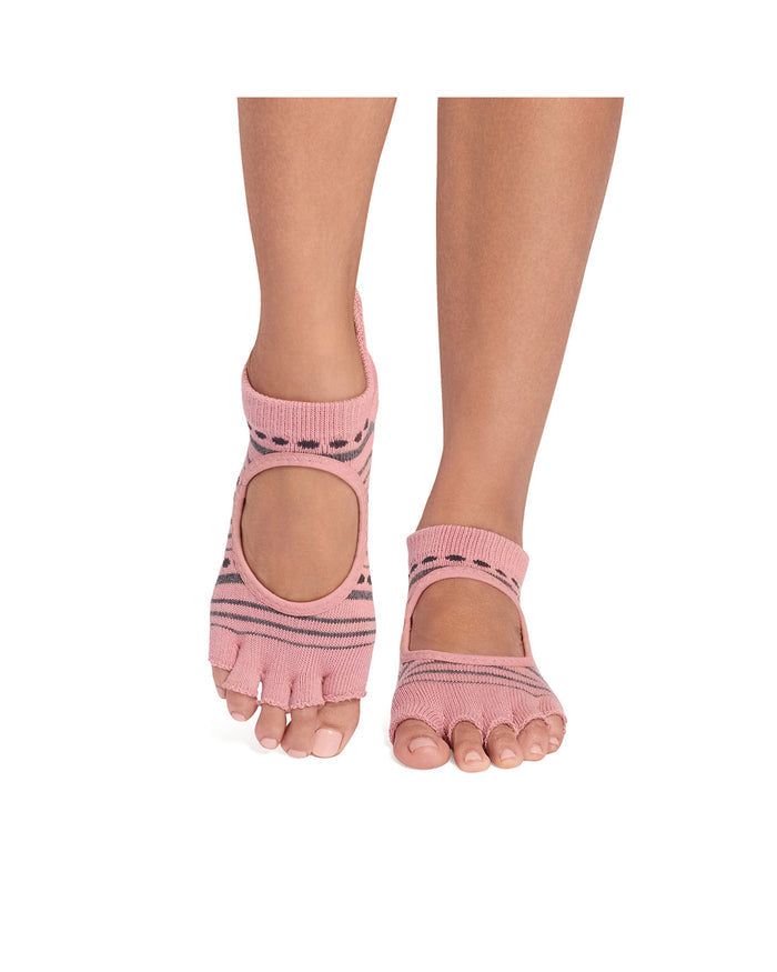 TOESOX Grip Half Toe Bellarina - Soft Red