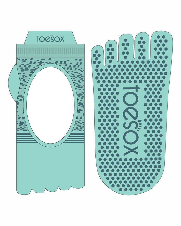 TOESOX Grip Half Toe Bellarina Tec - Aquamarine