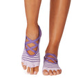 TOESOX Grip Half Toe Elle - Grape Stripe