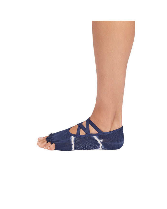 TOESOX Grip Half Toe Elle - Soul Blue Tie Dye Stripe