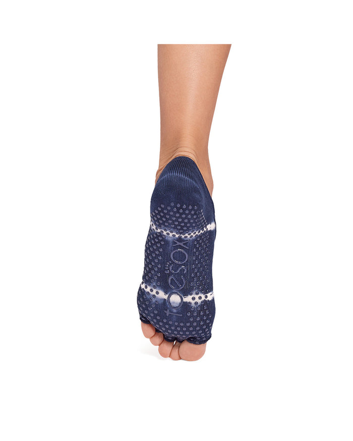 TOESOX Grip Half Toe Elle - Soul Blue Tie Dye Stripe