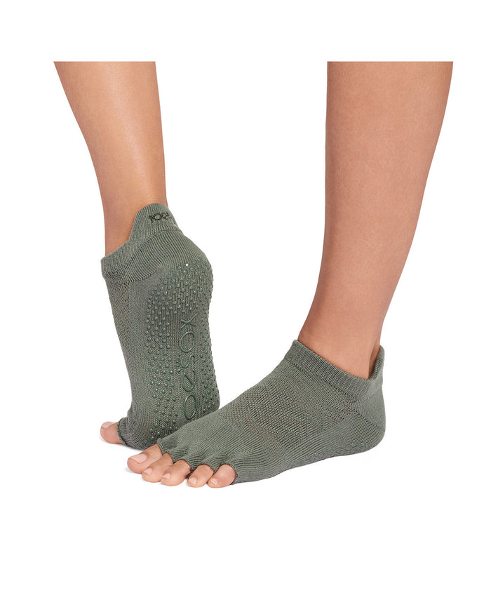 TOESOX Grip Half Toe Low Rise - Ivy Field