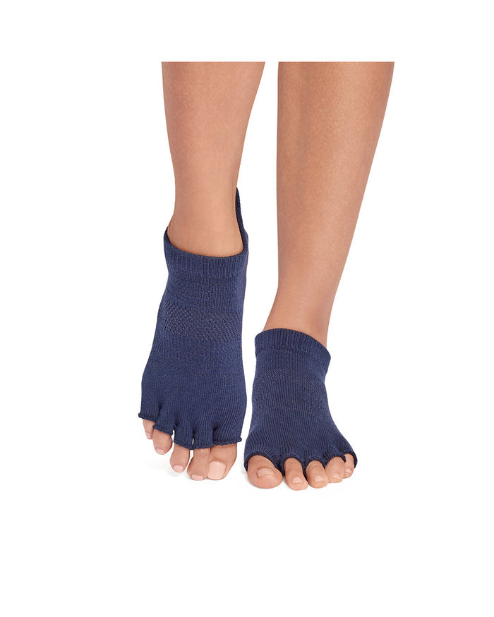 TOESOX Grip Half Toe Low Rise - Soul Blue