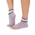 TOESOX Half Toe Melody - Lavender Mist Stripe