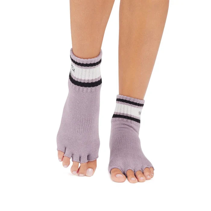 TOESOX Half Toe Melody - Lavender Mist Stripe