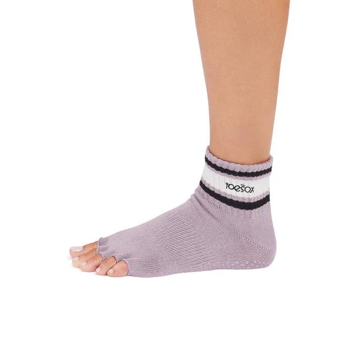 TOESOX Half Toe Melody - Lavender Mist Stripe