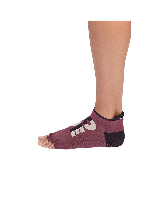 TOESOX Half Toe Ultra Fine Knit Low Rise - Love Hard
