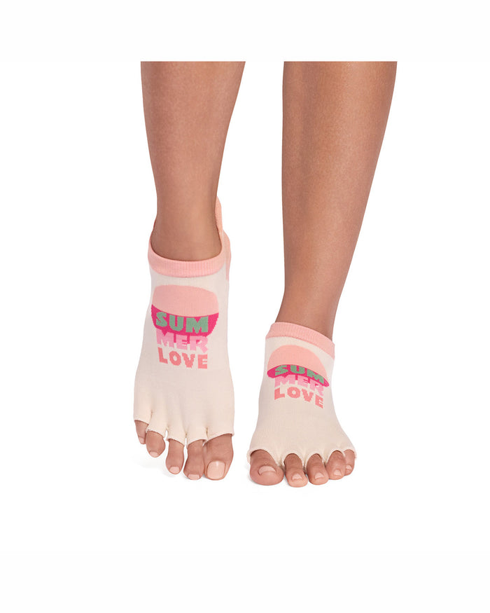 TOESOX Half Toe Ultra Fine Knit Low Rise - Summer Love