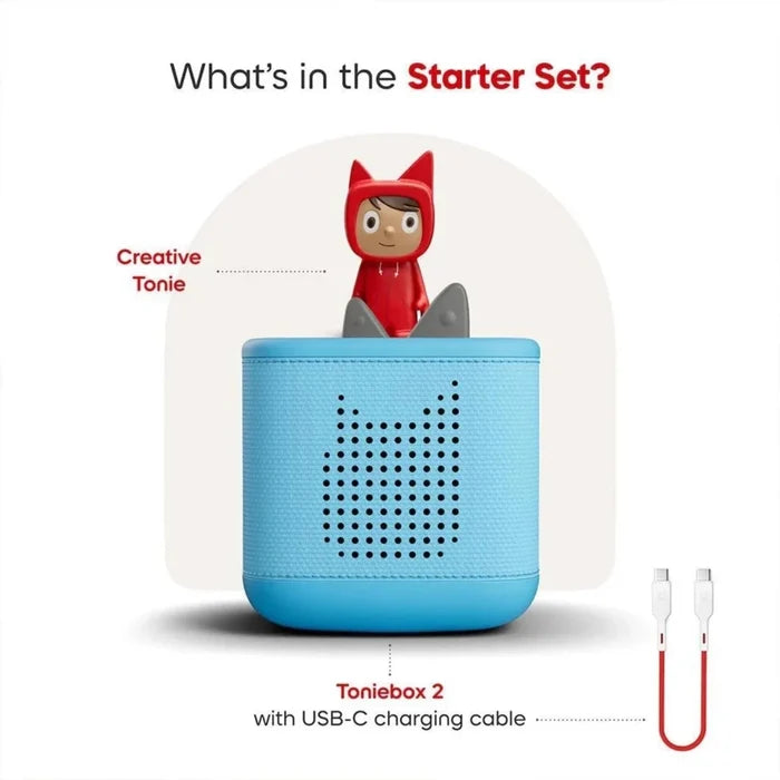 Tonies Toniebox 2 Cloud Starter Set with Creative Tonie Rubie - Sky Blue - ebebek - Christmas