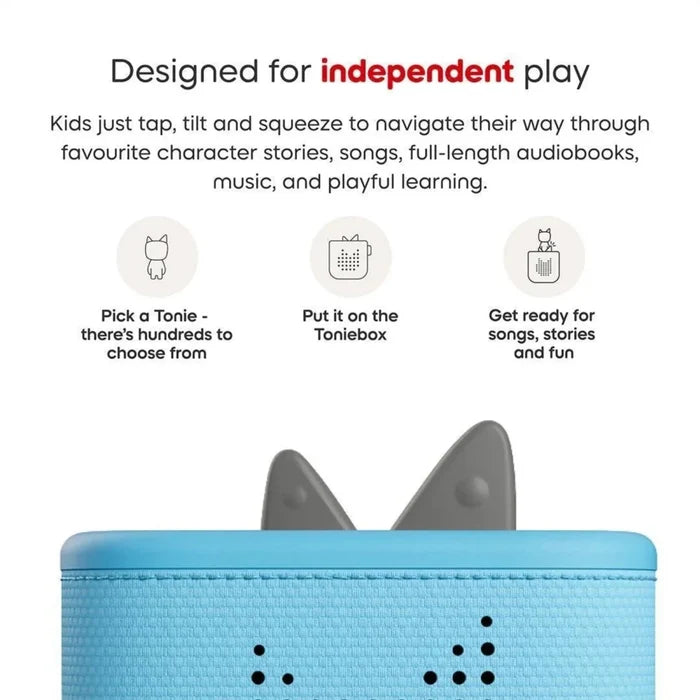 Tonies Toniebox 2 Cloud Starter Set with Creative Tonie Rubie - Sky Blue - ebebek - Christmas