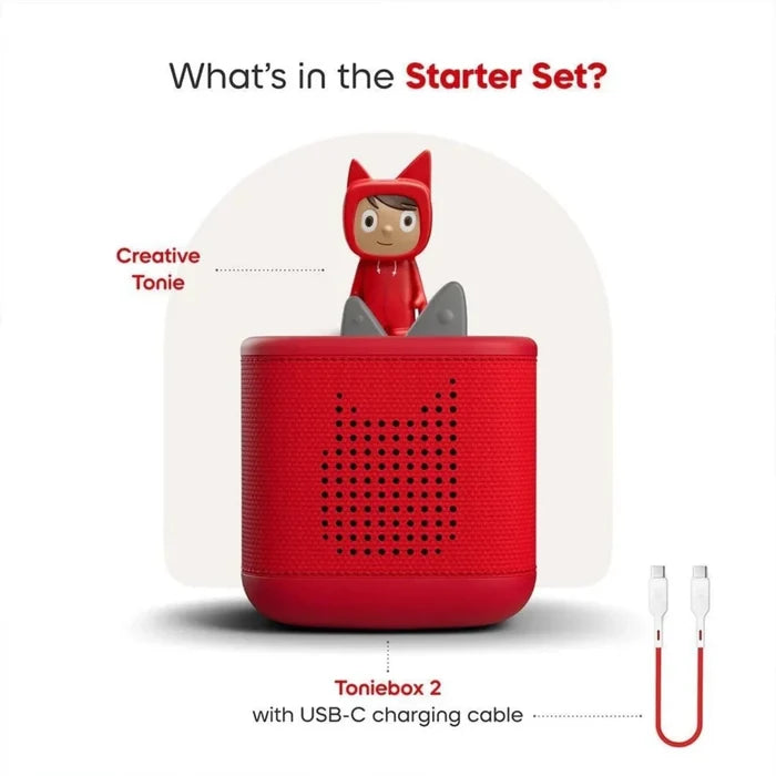 Tonies Toniebox 2 Starter Set With Creative Tonie Rubie - Sunset Red - ebebek - Christmas
