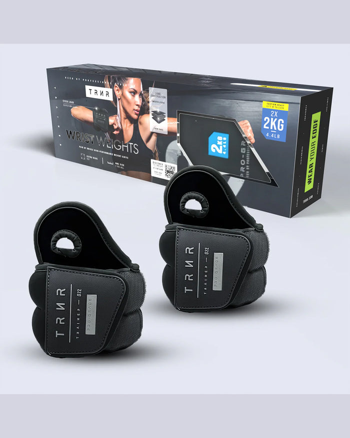 TRNR Wrist Weights 2x2kg - Black