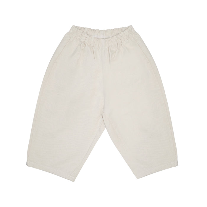 Twill Baggy Pants Cream
