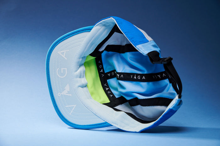 VAGA Club Cap - Pastel Blue/Mint Light Blue/Neon Yellow