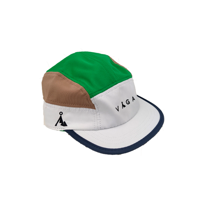 VAGA Club Cap - White/Camel/Lime Green/Navy Blue