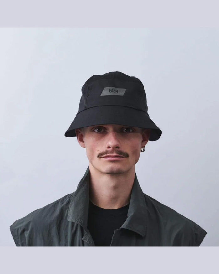 VAGA Feather Bucket Hat - Black