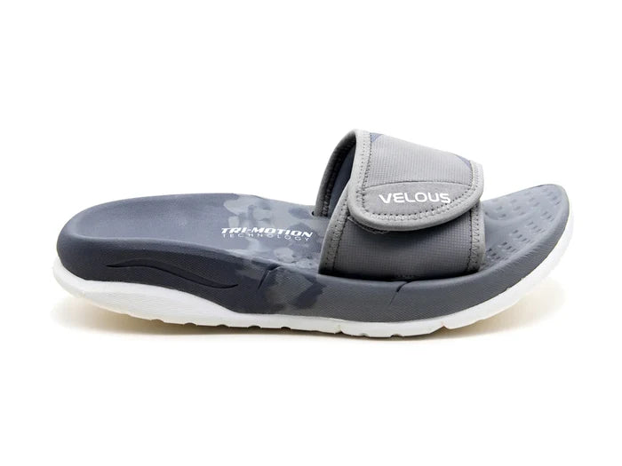 VELOUS Unisex's Hoya Slide - Light Gray/White