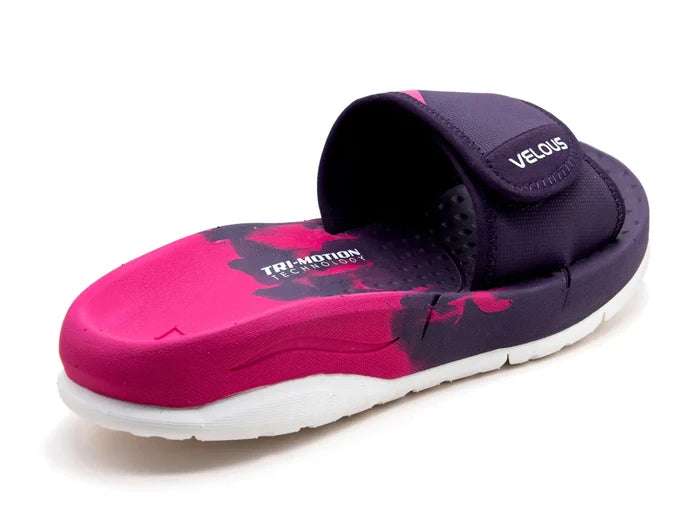 VELOUS Unisex's Hoya Slide - Pink/Purple/White