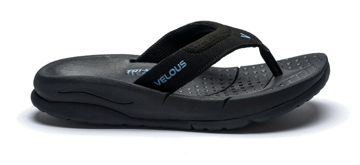 VELOUS Unisex's Oceanside Flip - Black/Lt Blue
