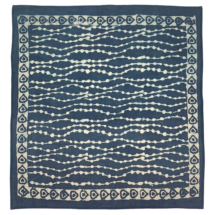 Vintage Cotton Kids Bandana Navy