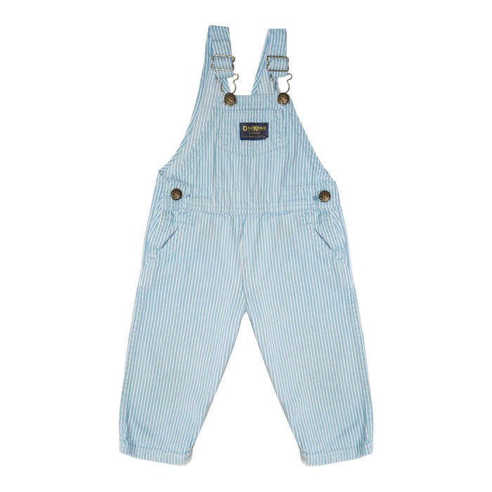 Vintage Oshkosh Striped Denim Overalls 24M