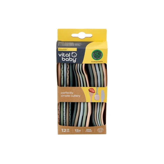 Vital Baby Nourish Perfectly Simple Cutlery Pack of 15 - ebebek - Black Friday