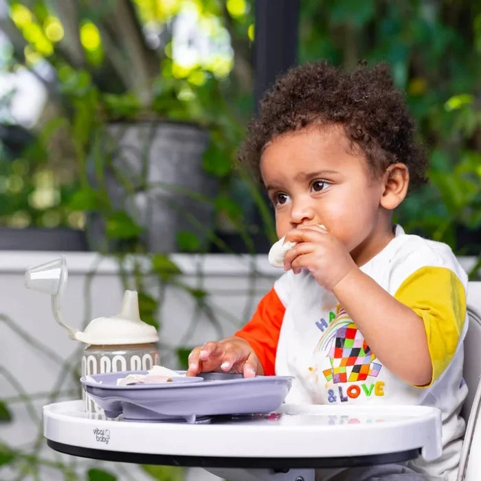 Vital Baby Nourish Power Suction Plate - Natural Moss - ebebek - Black Friday