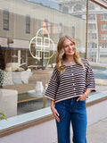 Wally Stripe Button Cardigan