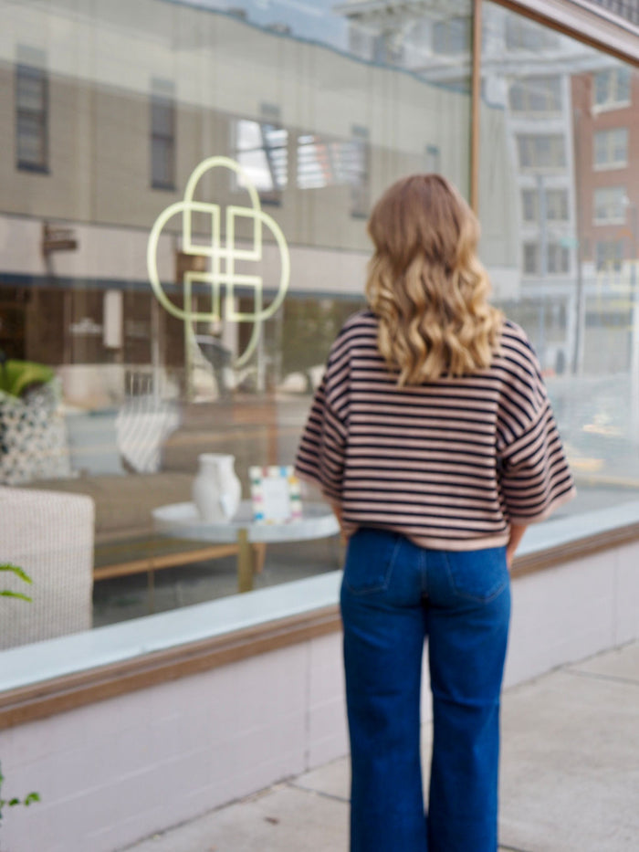 Wally Stripe Button Cardigan