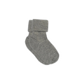 Wool Rib Baby Socks Grey Melange