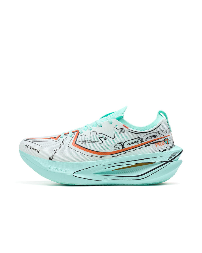 Xtep Men's 160X 7.0 PRO - Alabster/Black/Water Green