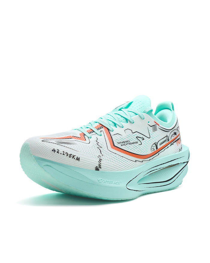 Xtep Men's 160X 7.0 PRO - Alabster/Black/Water Green