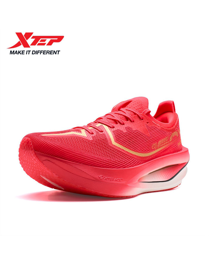 Xtep Men's 160X 7.0 PRO - Fiery-hot Red/Metallic Gold
