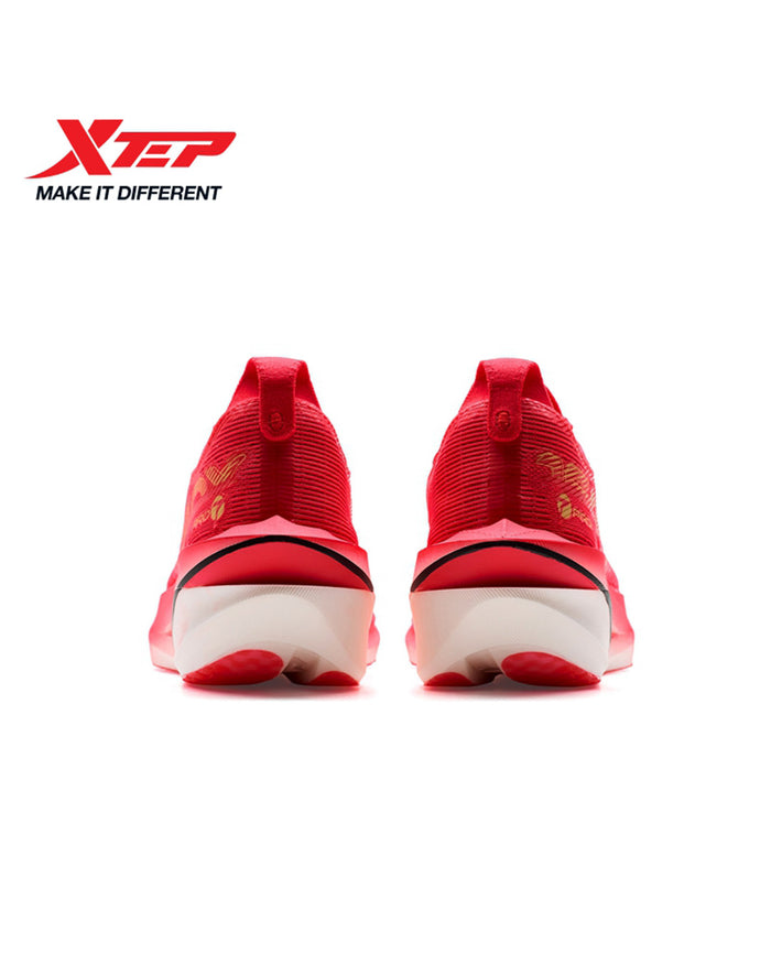 Xtep Men's 160X 7.0 PRO - Fiery-hot Red/Metallic Gold