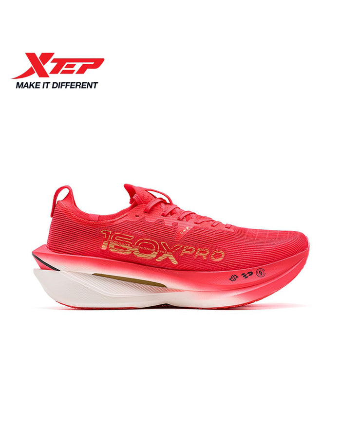 Xtep Men's 160X 7.0 PRO - Fiery-hot Red/Metallic Gold